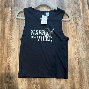 NWT H&M Nashville Sleeveless Top